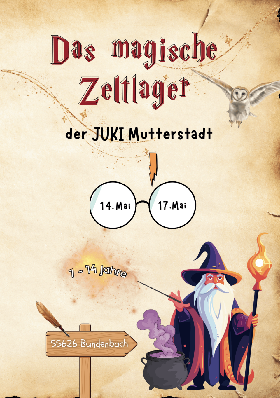 Zeltlager der JUKI Mutterstadt 2026